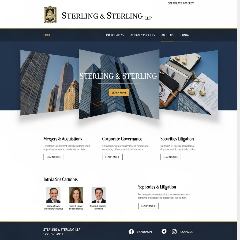 Law Firm Website Design: AI-Generated Concept - Image 4