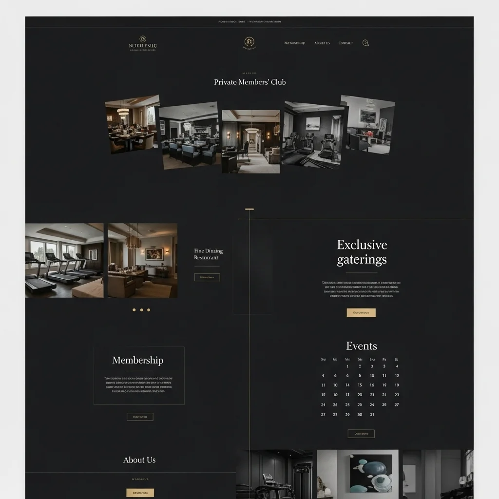 Membership Community Website Design: AI-Generated Concept - Image 1