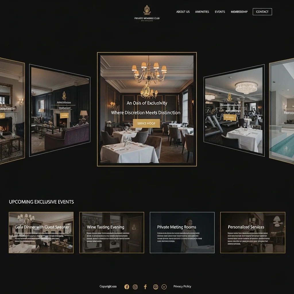 Membership Community Website Design: AI-Generated Concept - Image 2