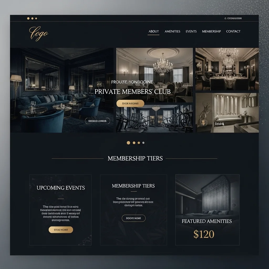 Membership Community Website Design: AI-Generated Concept - Image 3