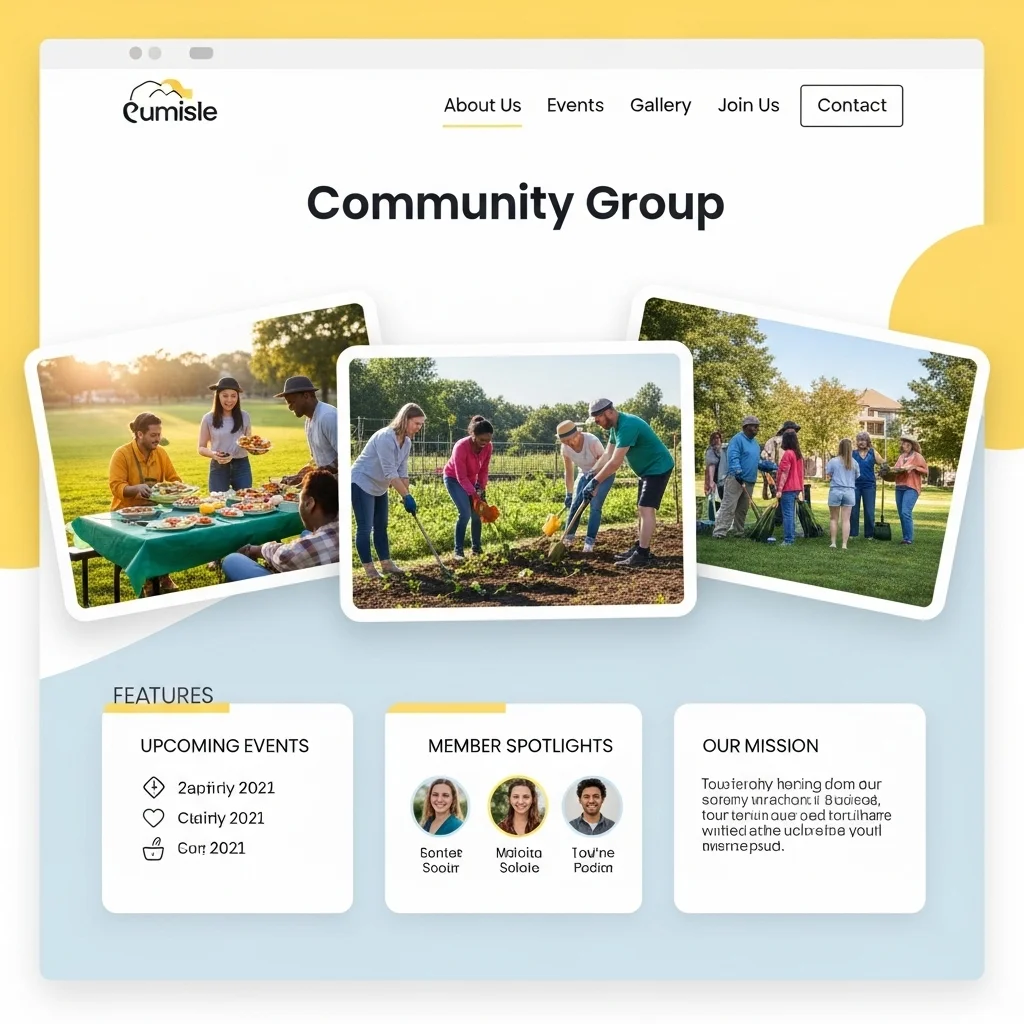 Membership Community Website Design: AI-Generated Concept - Image 3