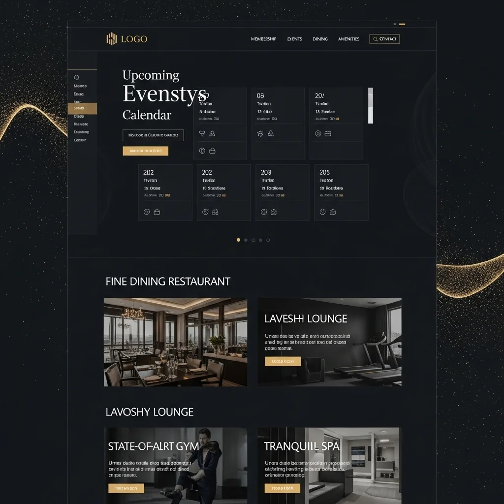 Дизайн веб-сайта для сообщества участников: концепция, созданная ИИ 2