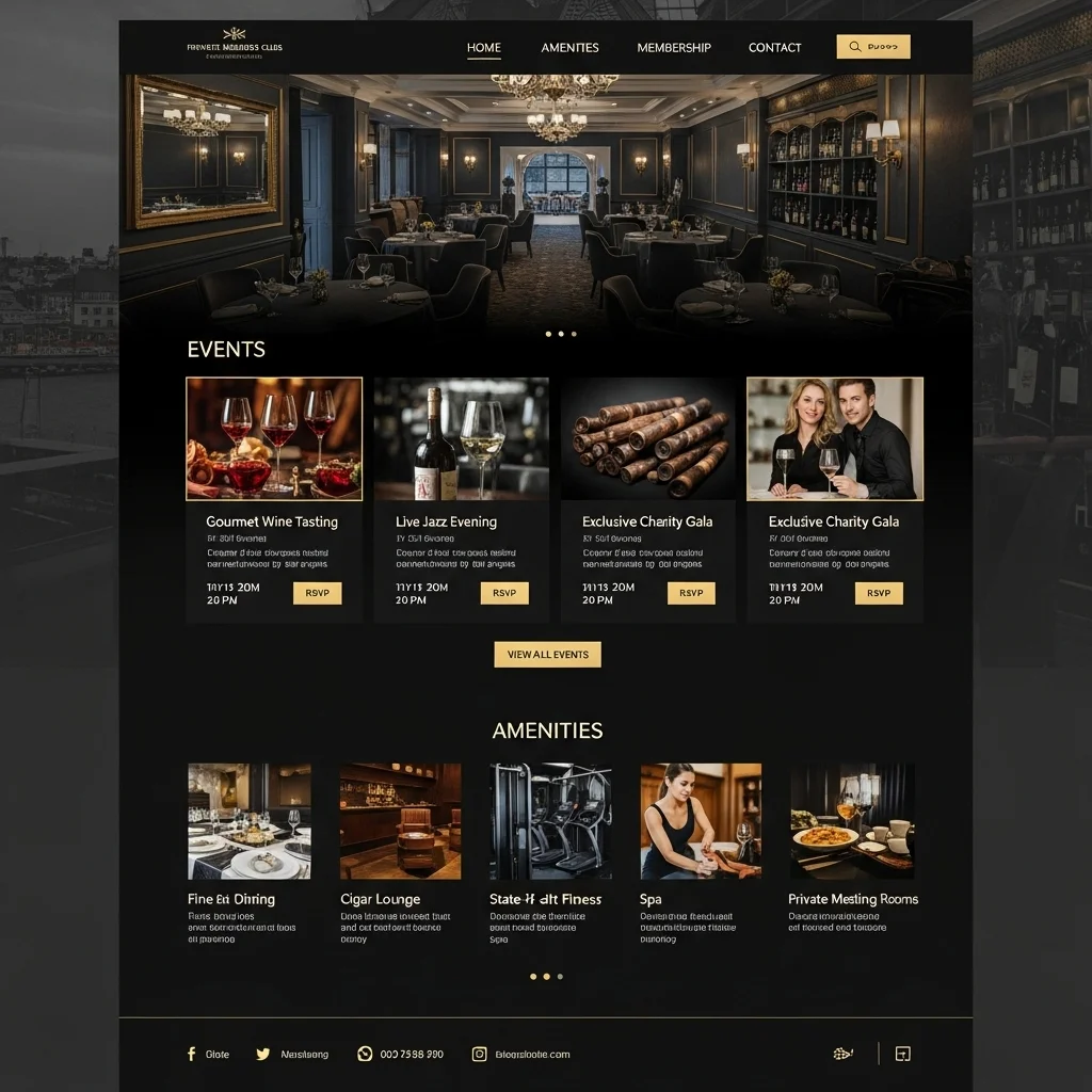 Дизайн веб-сайта для сообщества участников: концепция, созданная ИИ 3