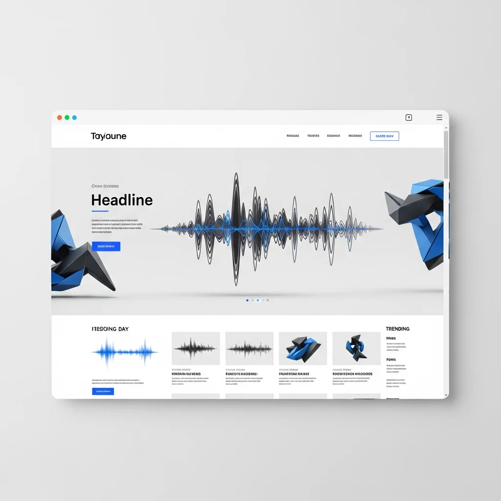 Audio Xəbər Mərkəzi: Dinləyicilər üçün Süni İntellekt Veb Sayt Dizaynı - Şəkil 3