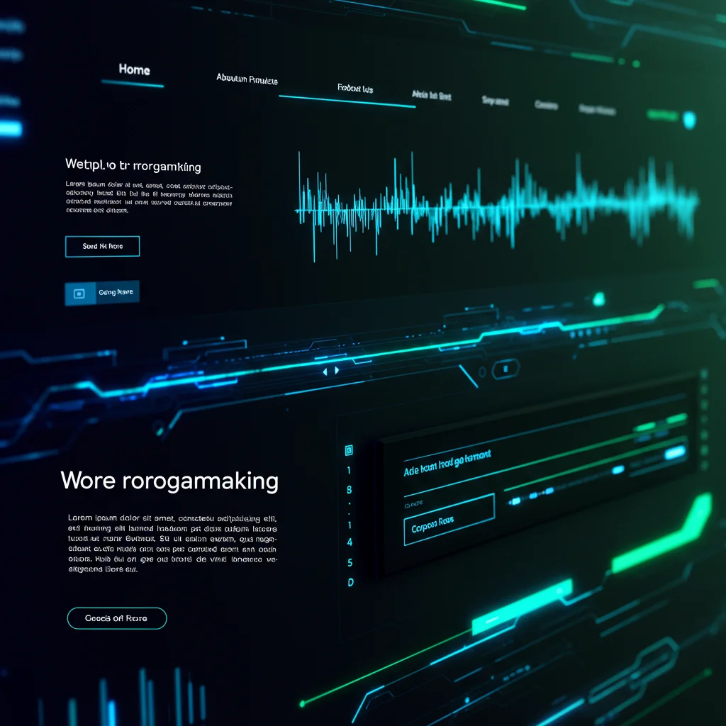 Дизайн Портфолио Современного Веб-Разработчика | Концепция ИИ - Изображение 3