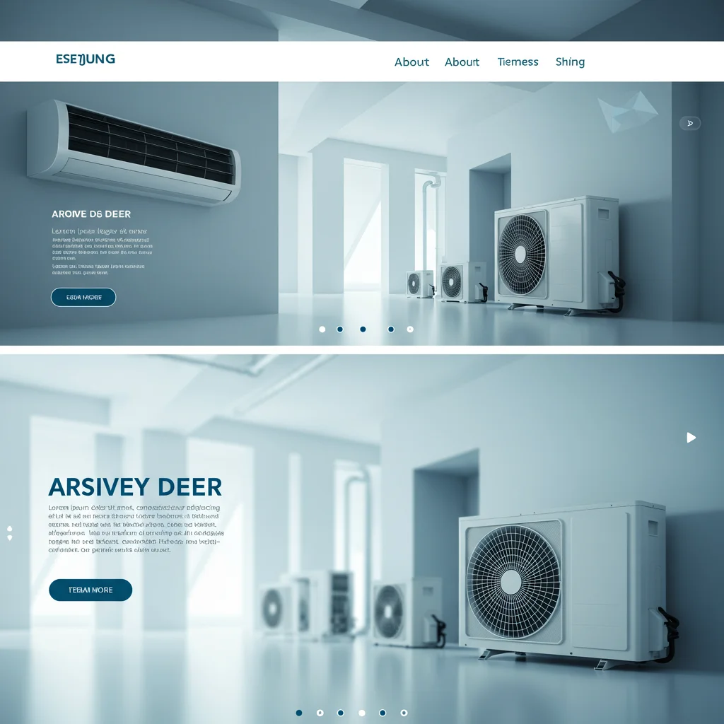 Современный дизайн веб-сайта по продаже кондиционеров | Компания по кондиционерам - Изображение 2
