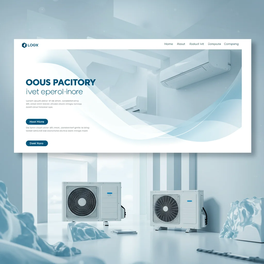 Современный дизайн веб-сайта по продаже кондиционеров | Компания по кондиционерам - Изображение 4