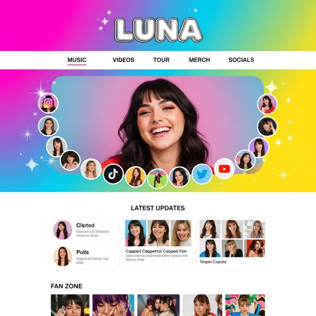 Music Band Website Design: AI-Generated Concept - Image 4