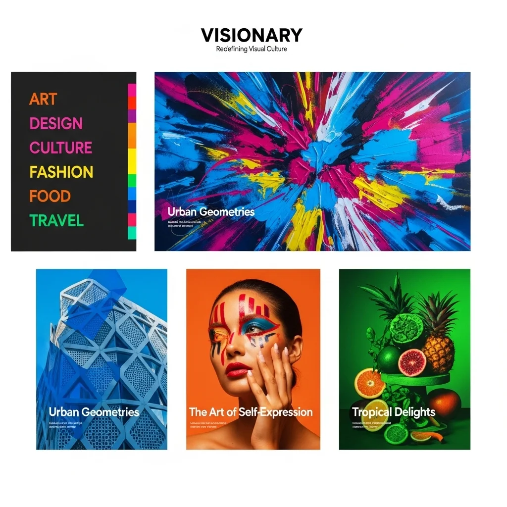 News Magazine Website Design: AI-Generated Concept - Image 1