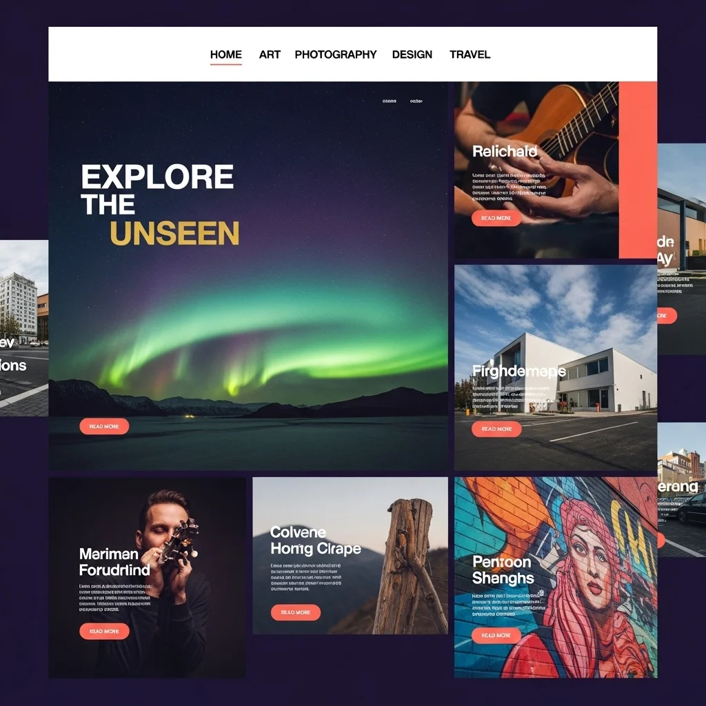 News Magazine Website Design: AI-Generated Concept - Image 2