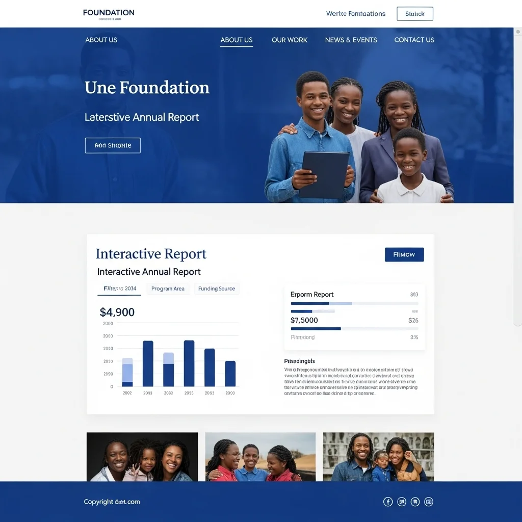 Qeyri-Kommersiya Xeyriyyə Veb Sayt Dizaynı: Süni İntellekt Tərəfindən Yaradılan Konsept - Şəkil 2