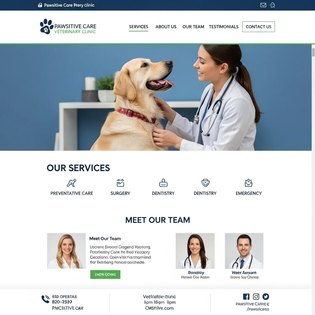 Pet Adoption Agency Website Design: AI-Generated Concept - Image 1