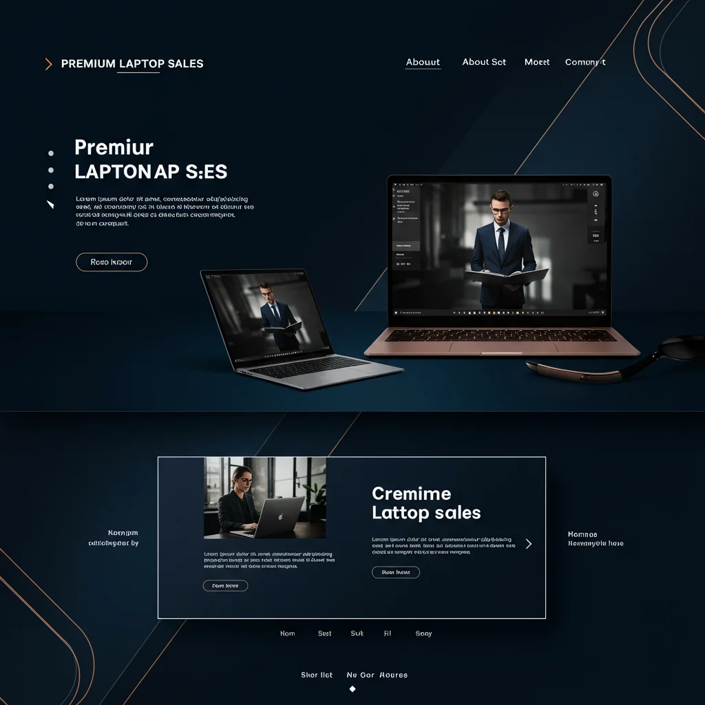 Sleek E-commerce Design for Notebook Sales Stores - Image 1