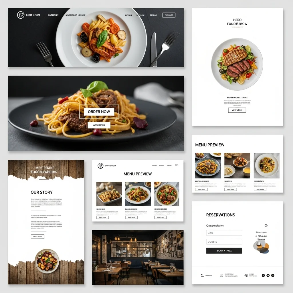 Restaurant Website Design: AI-Generated Concept - Image 3