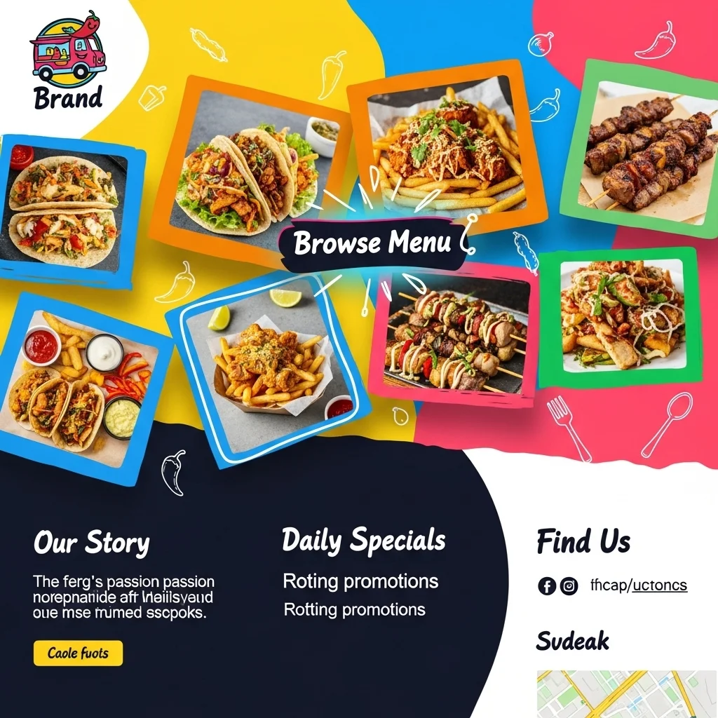 AI-Generated Restaurant Website Design: Concept 4