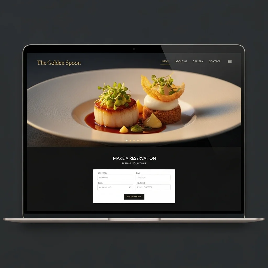 Restoran Veb Sayt Dizaynı: Süni İntellektlə Yaradılmış Konsepsiya - Şəkil 3