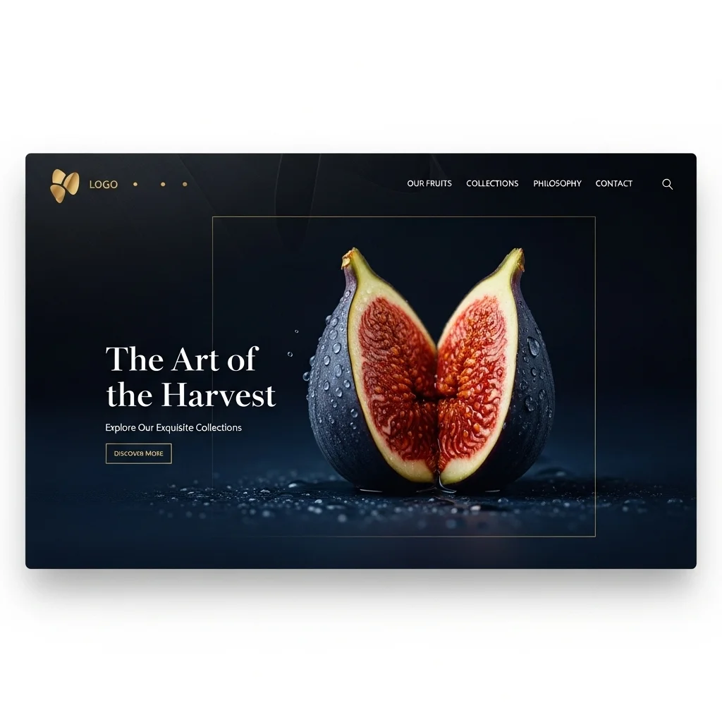 AI-generated design for Дизайн веб-сайта для продавца свежих фруктов