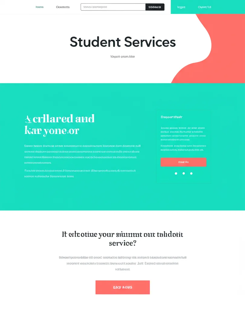 AI-Generated Services Page Design 3: Minimalist and Elegant
