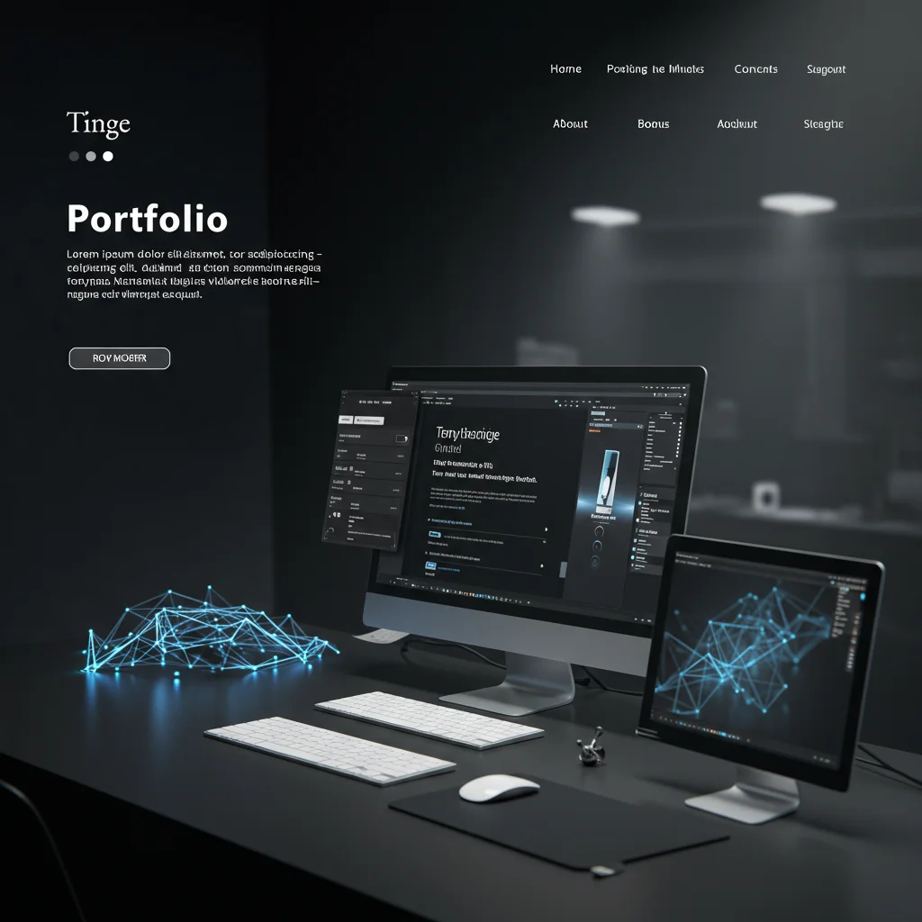 AI Concept: Portfolio Site for Web Design Company - Image 1
