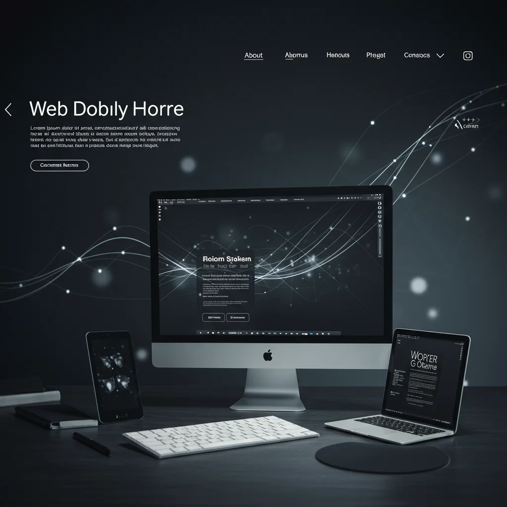 AI Concept: Portfolio Site for Web Design Company - Image 3