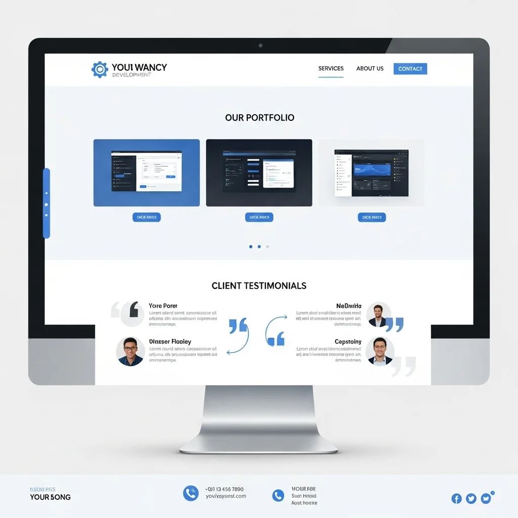 SaaS Website Design 1: AI-Generated Concept
