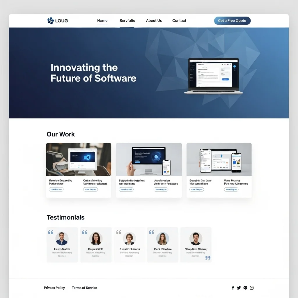 Дизайн веб-сайта SaaS 2: концепция, созданная ИИ