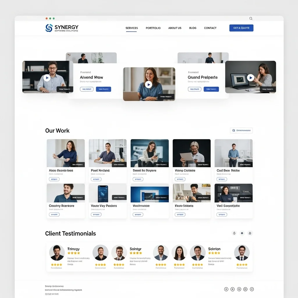 Дизайн веб-сайта SaaS 3: концепция, созданная ИИ