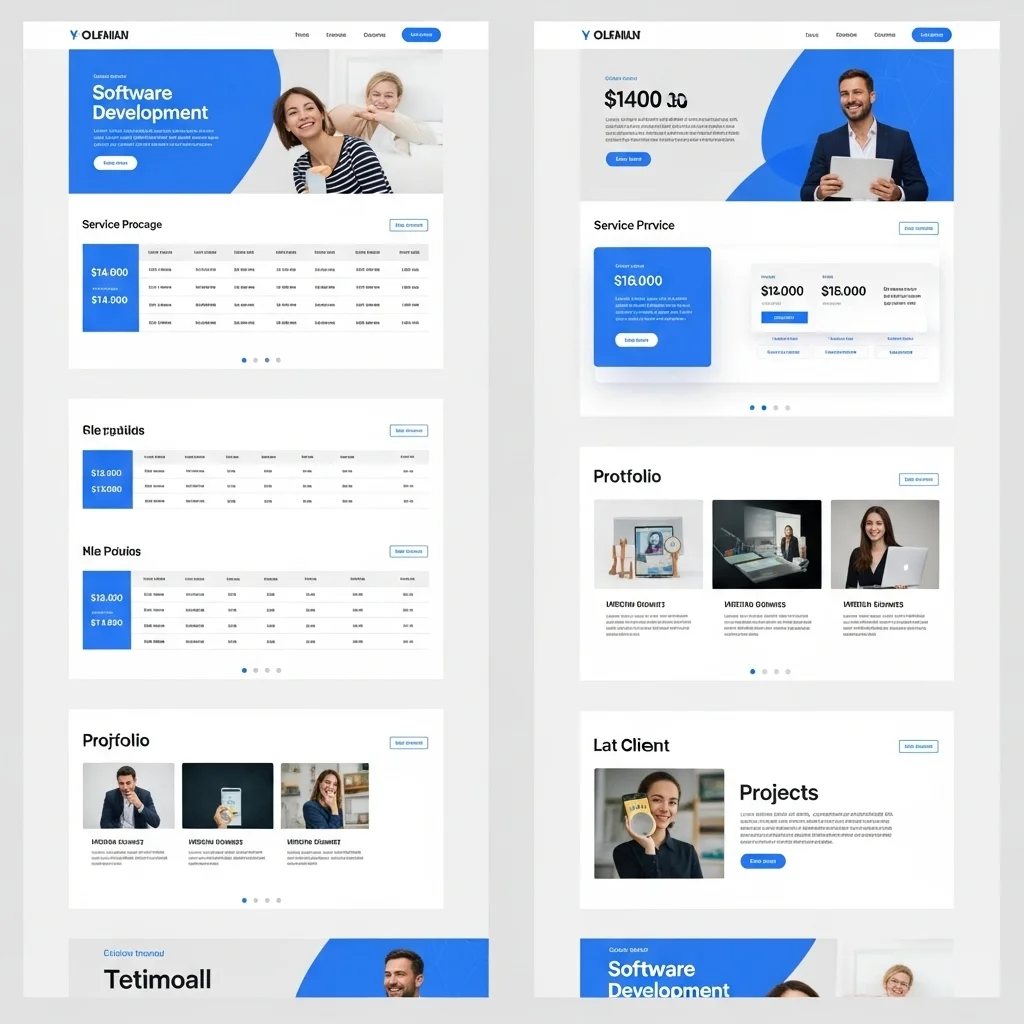 Texnologiya SaaS v3 Veb Sayt Dizaynı: Süni İntellekt Tərəfindən Yaradılan Konsept - Şəkil 1