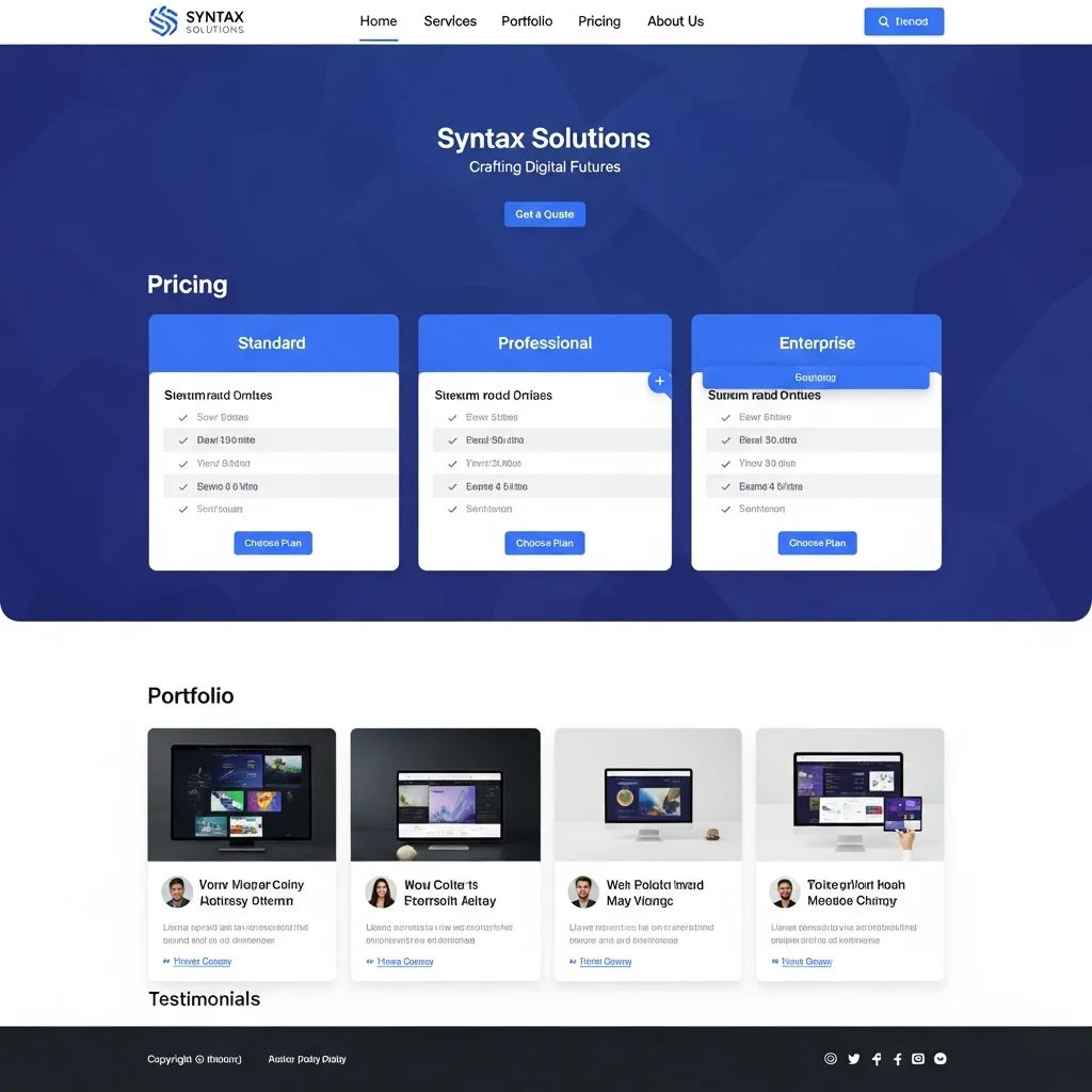 Texnologiya SaaS v3 Veb Sayt Dizaynı: Süni İntellekt Tərəfindən Yaradılan Konsept - Şəkil 2