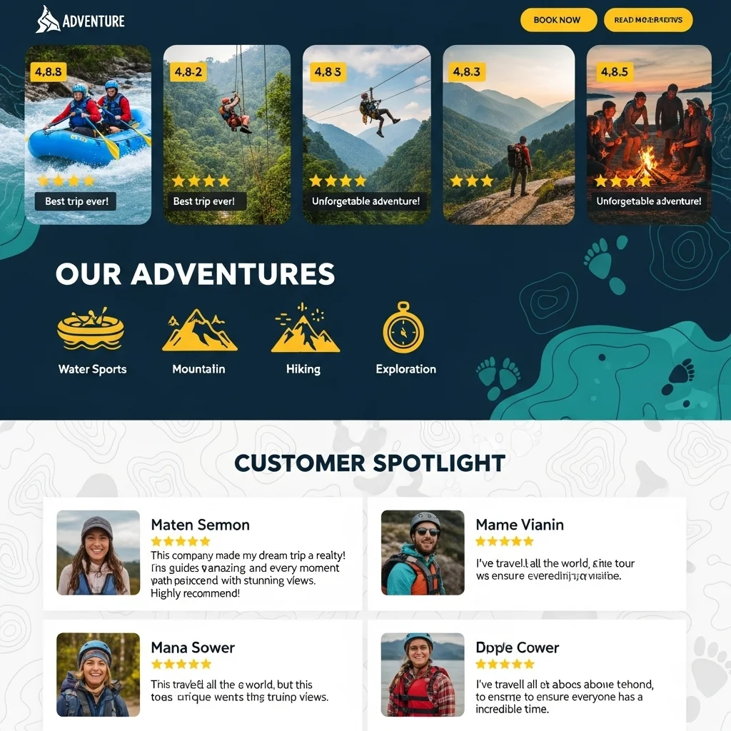Travel Website Design: AI-Generated Concept - Image 1