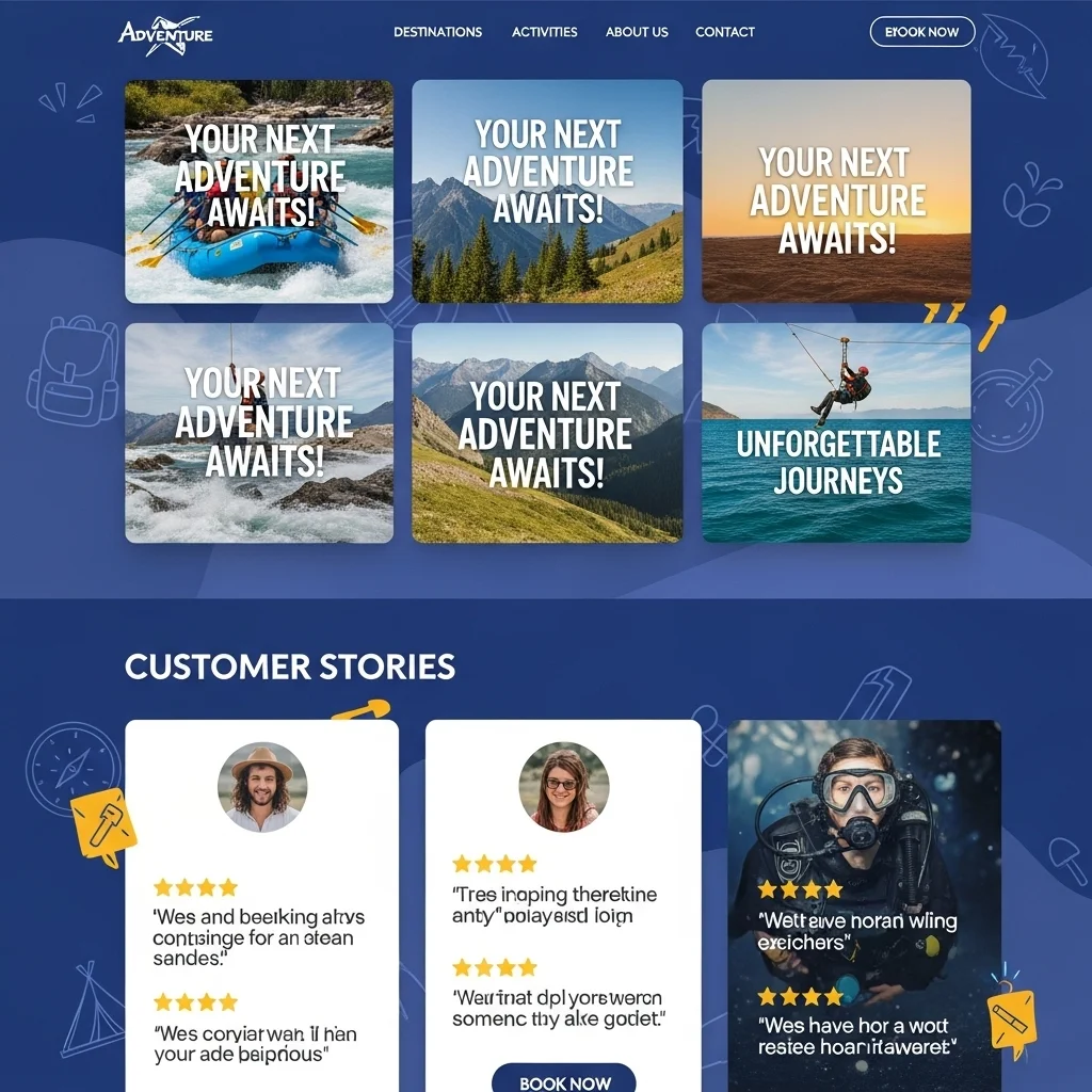 Travel Website Design: AI-Generated Concept - Image 2