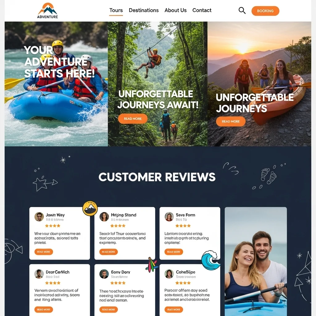 Travel Website Design: AI-Generated Concept - Image 3