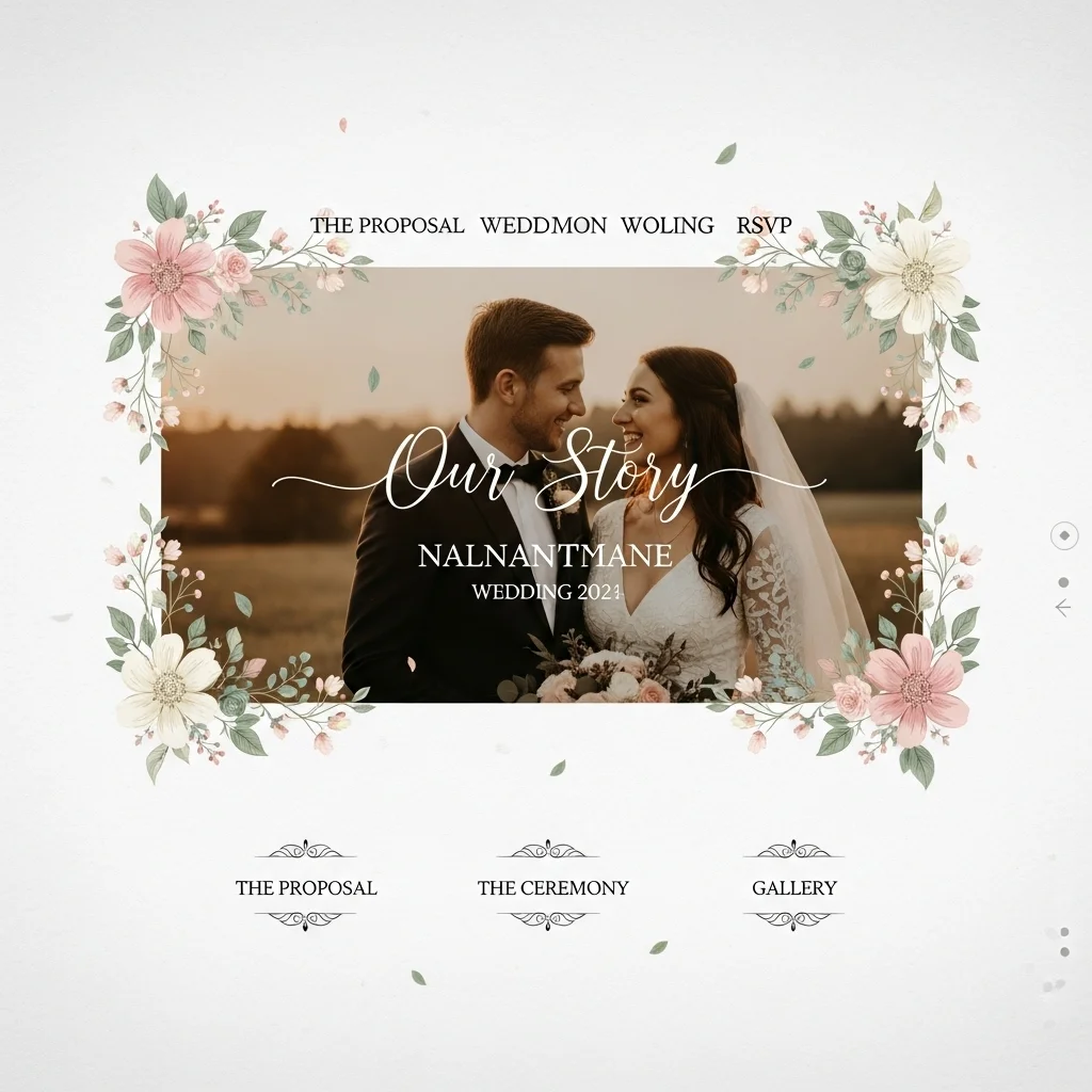 Wedding Planner Website Design: AI-Generated Concept - Image 3